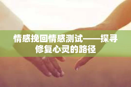 情感挽回情感测试——探寻修复心灵的路径