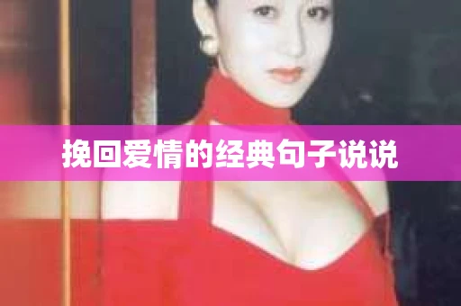 挽回爱情的经典句子说说