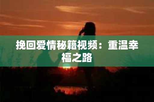 挽回爱情秘籍视频：重温幸福之路