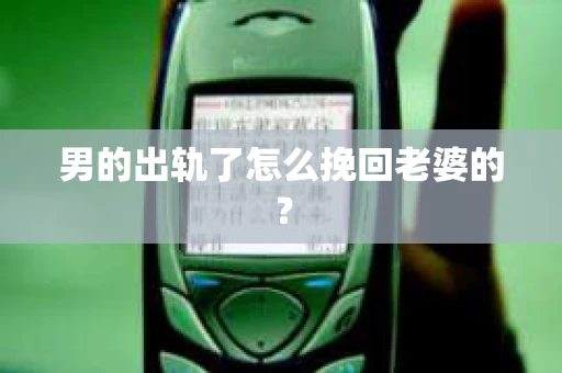 男的出轨了怎么挽回老婆的？