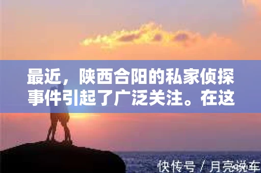最近，陕西合阳的私家侦探事件引起了广泛关注。在这个信息爆炸的时代，隐私保护显得尤为重要。今天，我们就来聊聊这个事件，看看它背后的一些故事。