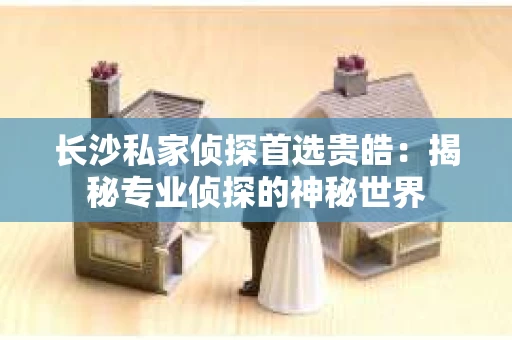 长沙私家侦探首选贵皓：揭秘专业侦探的神秘世界
