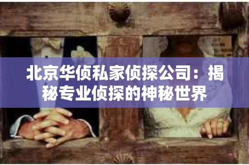北京华侦私家侦探公司：揭秘专业侦探的神秘世界