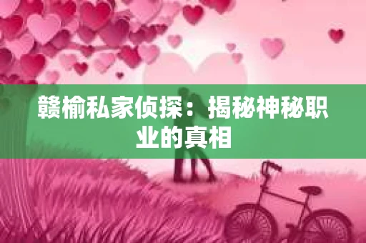 赣榆私家侦探：揭秘神秘职业的真相