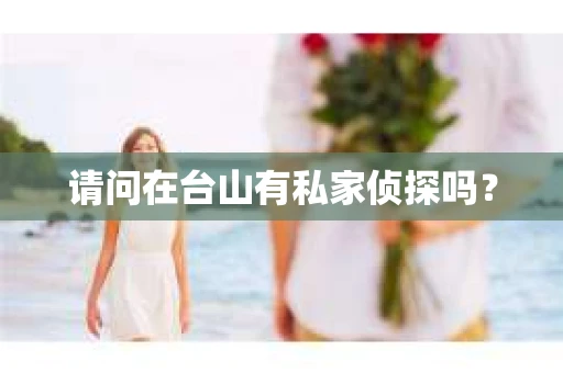 请问在台山有私家侦探吗？