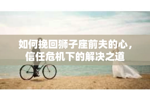 如何挽回狮子座前夫的心，信任危机下的解决之道