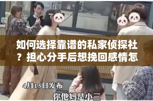 如何选择靠谱的私家侦探社?担心分手后想挽回感情怎么办? 如何选择靠谱的私家侦探社?担心分手后想挽回感情怎么办?