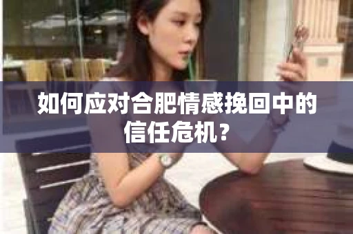 如何应对合肥情感挽回中的信任危机？