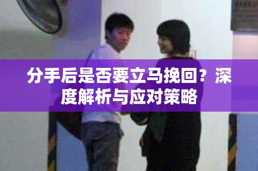 分手后是否要立马挽回？深度解析与应对策略