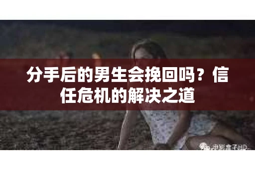 分手后的男生会挽回吗？信任危机的解决之道